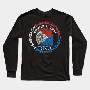 Sint Maarten Its In My DNA - Gift for St Sint Maartener From Sint Maarten Long Sleeve T-Shirt